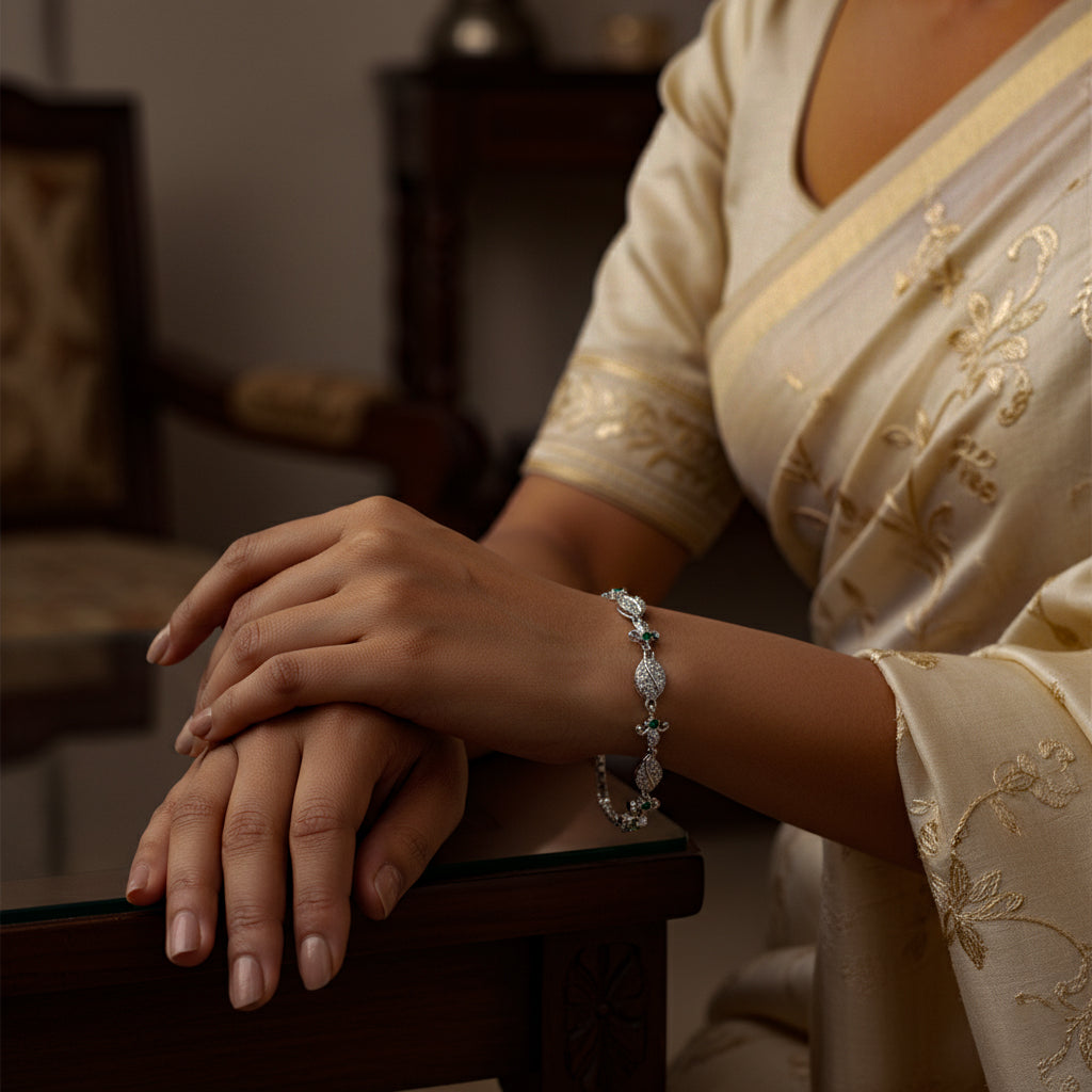 Pearl Leaflet Bracelet