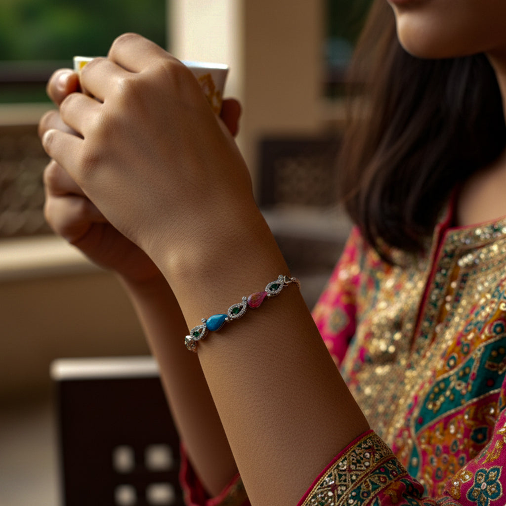 Rainbow Charm Bracelet