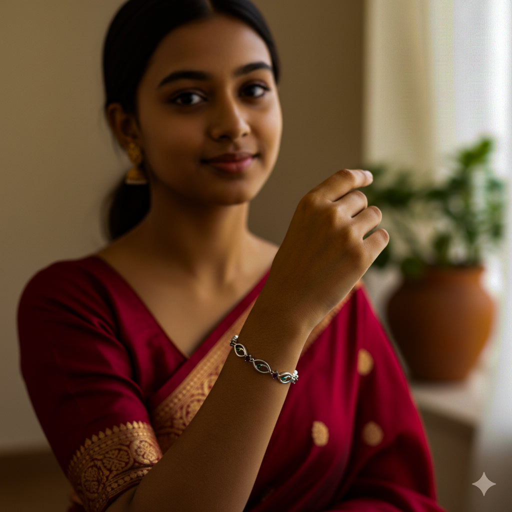 Crimson Petals Bracelet