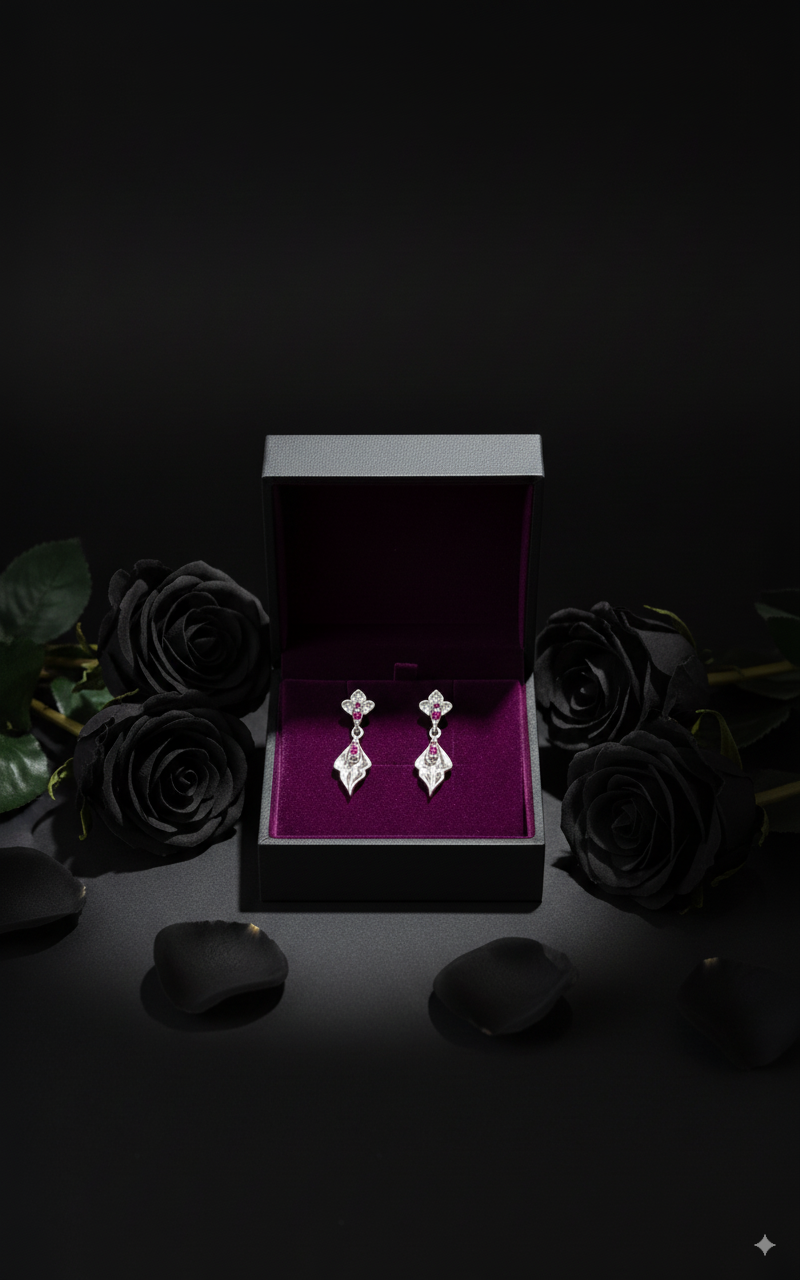 Twinkle This Diwali — Floral & Leaf Earrings Set