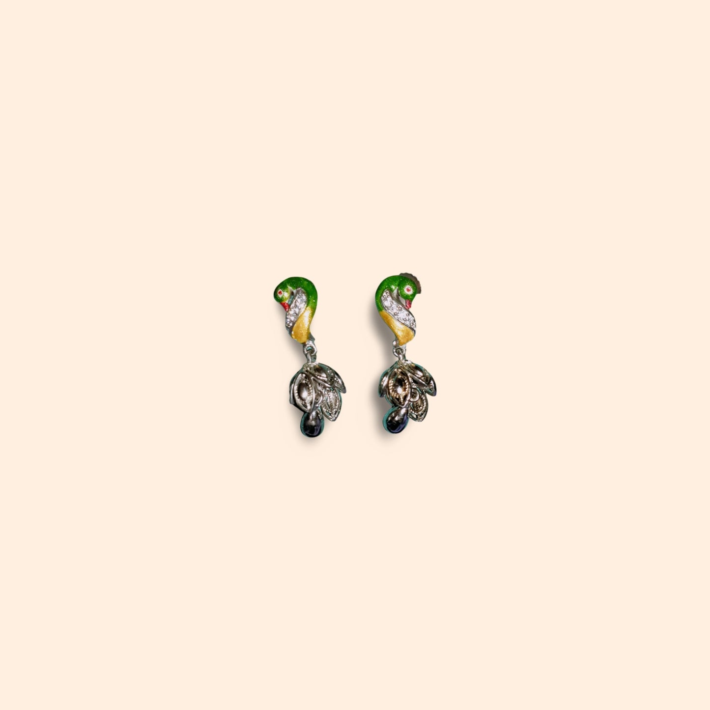 Vibrant Parrot Dangle Earrings