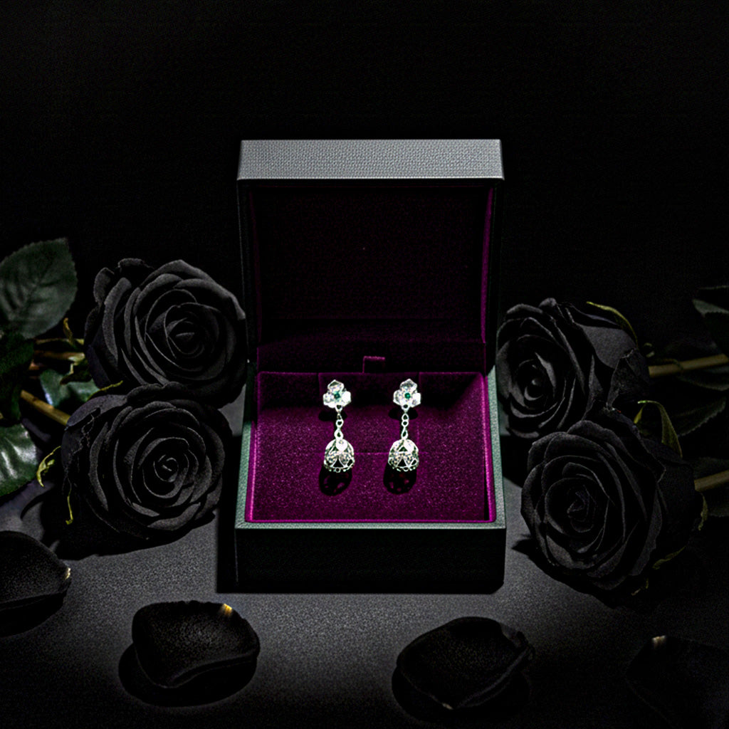 Floral Jhumka Earrings