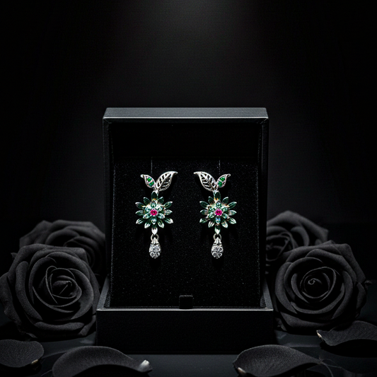 Enchanting Floral Cascade Eaarring