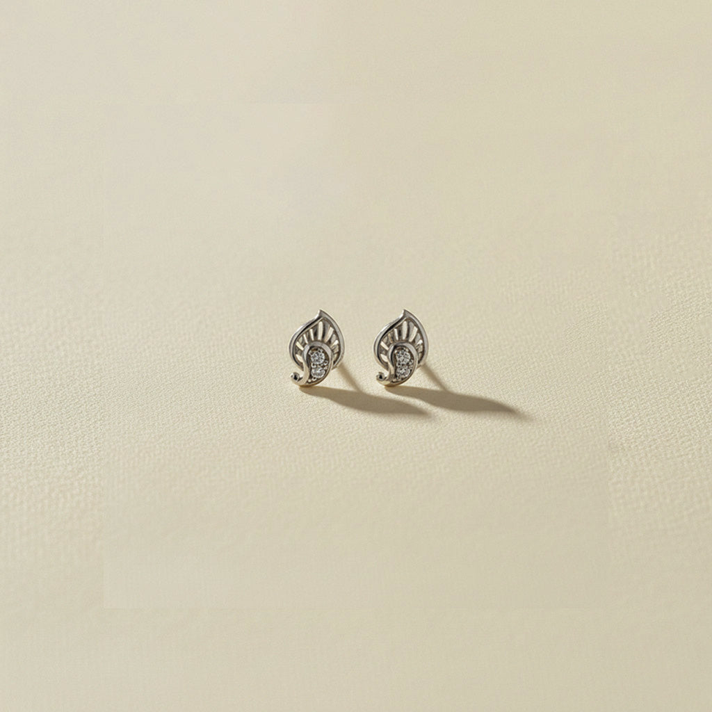 Classic Silver Leaf Earrings