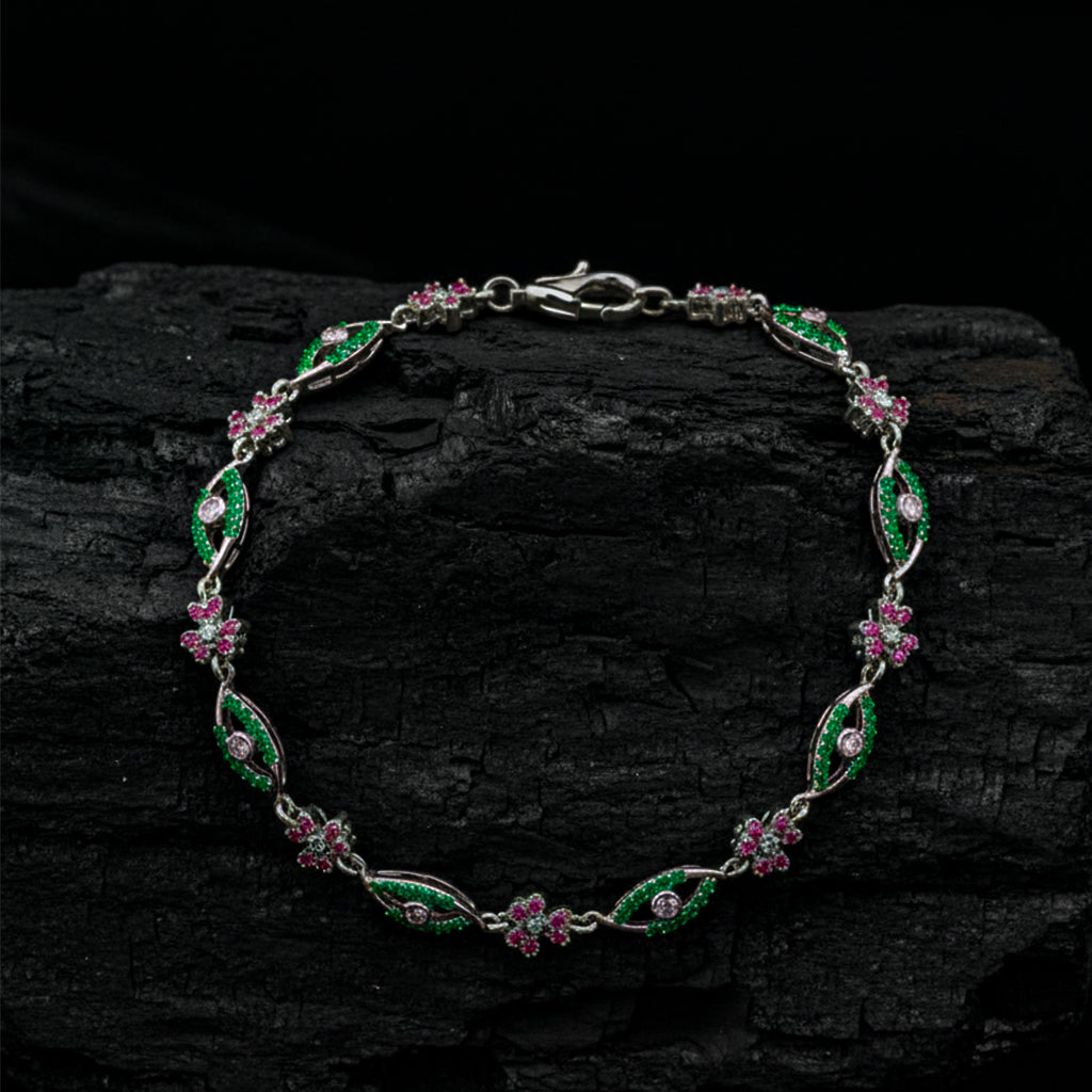 Emerald Bloom Bracelet