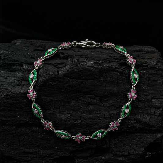 Emerald Bloom Bracelet