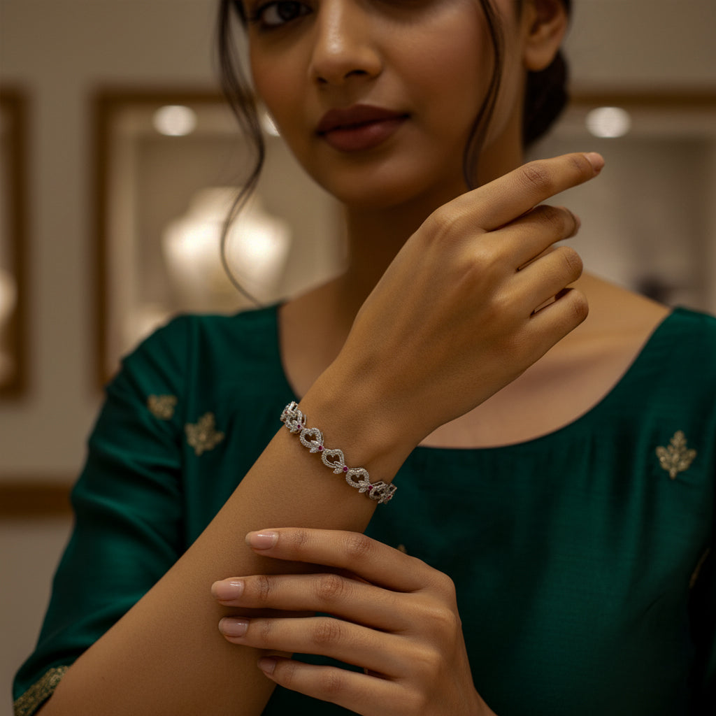 External Heartstone Bracelet