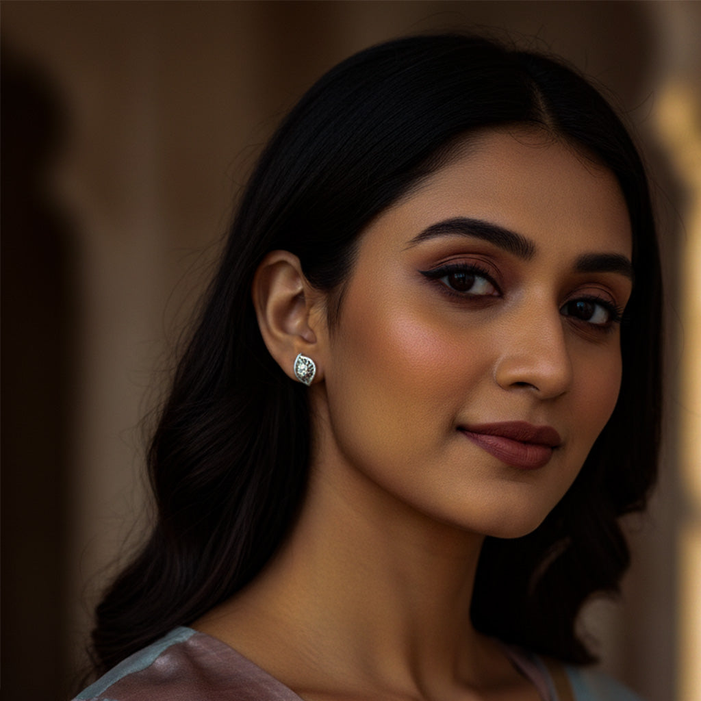 Classic Silver Leaf Earrings