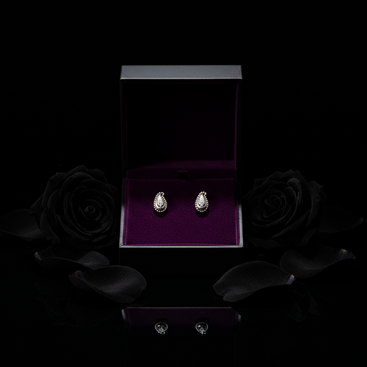 Paisley Charm Sterling Silver Earrings