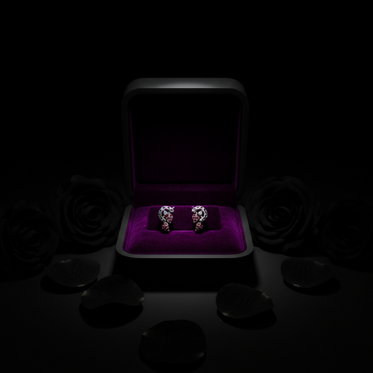 Romantic Heart Vine Sterling Silver Earrings